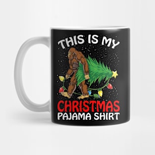 This is my Christmas Pajama Shirt BIGFOOT Mug